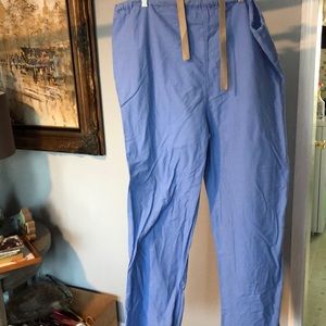 Medline X-Large Light Blue Scrub Pants 55% Cotton 45% Polyester